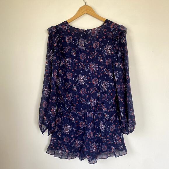 Joie Cherita Floral Silk Romper Size Medium - Picture 7 of 9